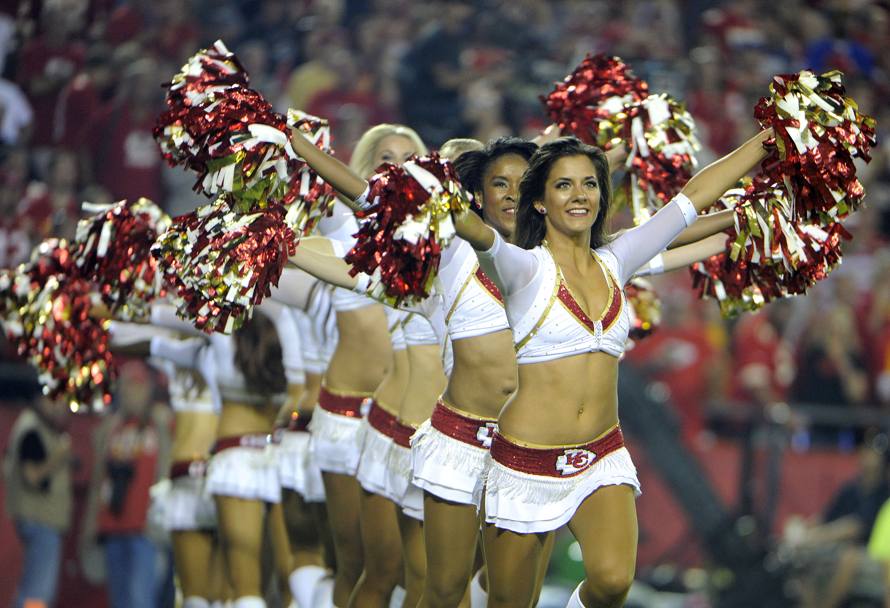 Cheerleader durante l’intervallo della partita Kansas City vs New England Patriots (Reuters)